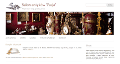 Desktop Screenshot of antykwariat-pasja.pl